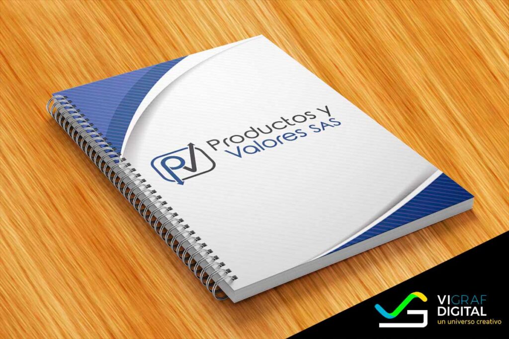 diseño de cuadernos corporativos